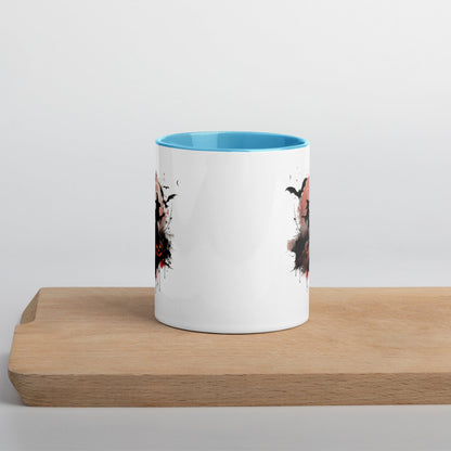 Witchin' Around in the Dark - Halloween Mug with Colorful Interior mug Savvishly Savvique 