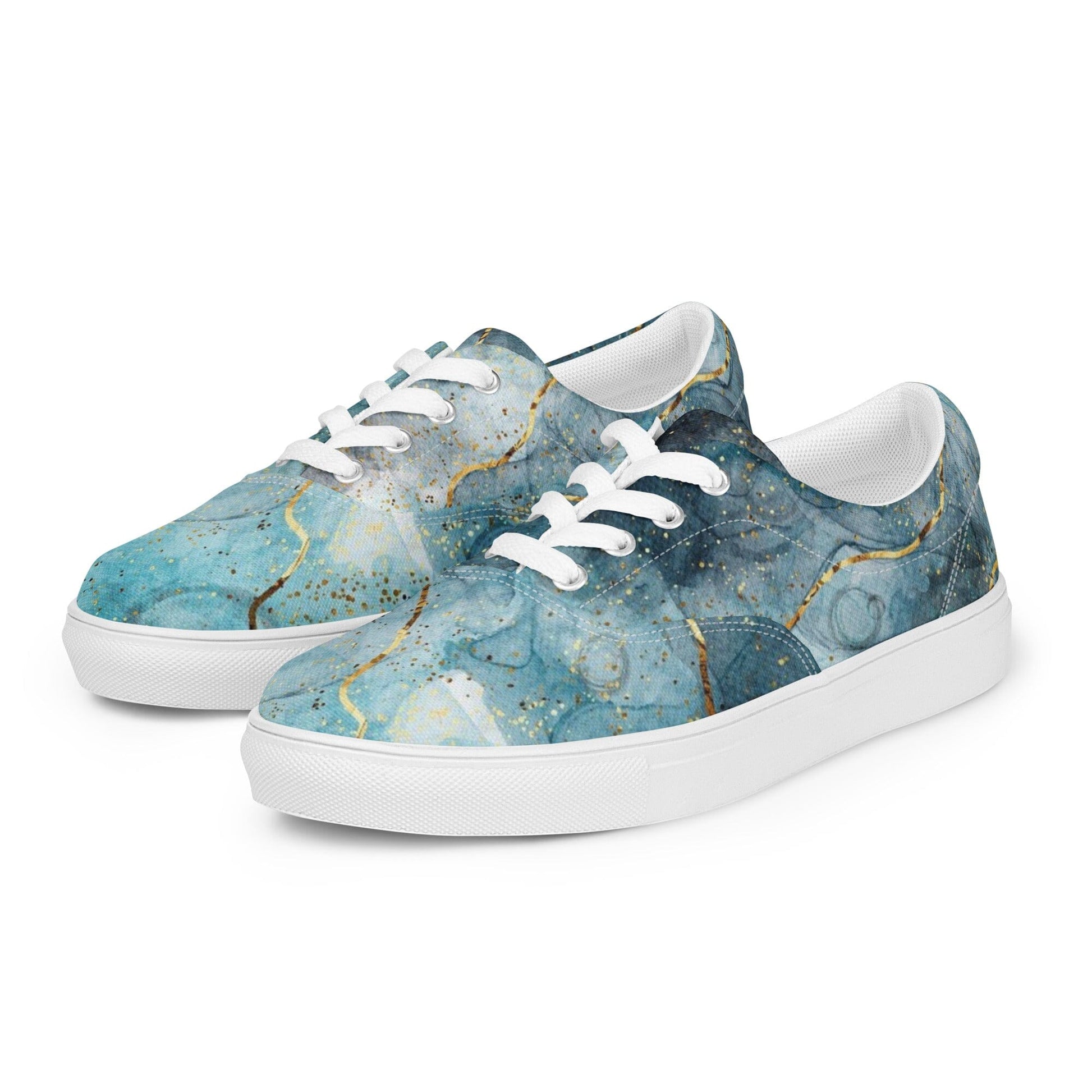 Women's Blue Canvas Shoes - Designer-Tested Perfect Fit Footwear Savvishly Savvique 