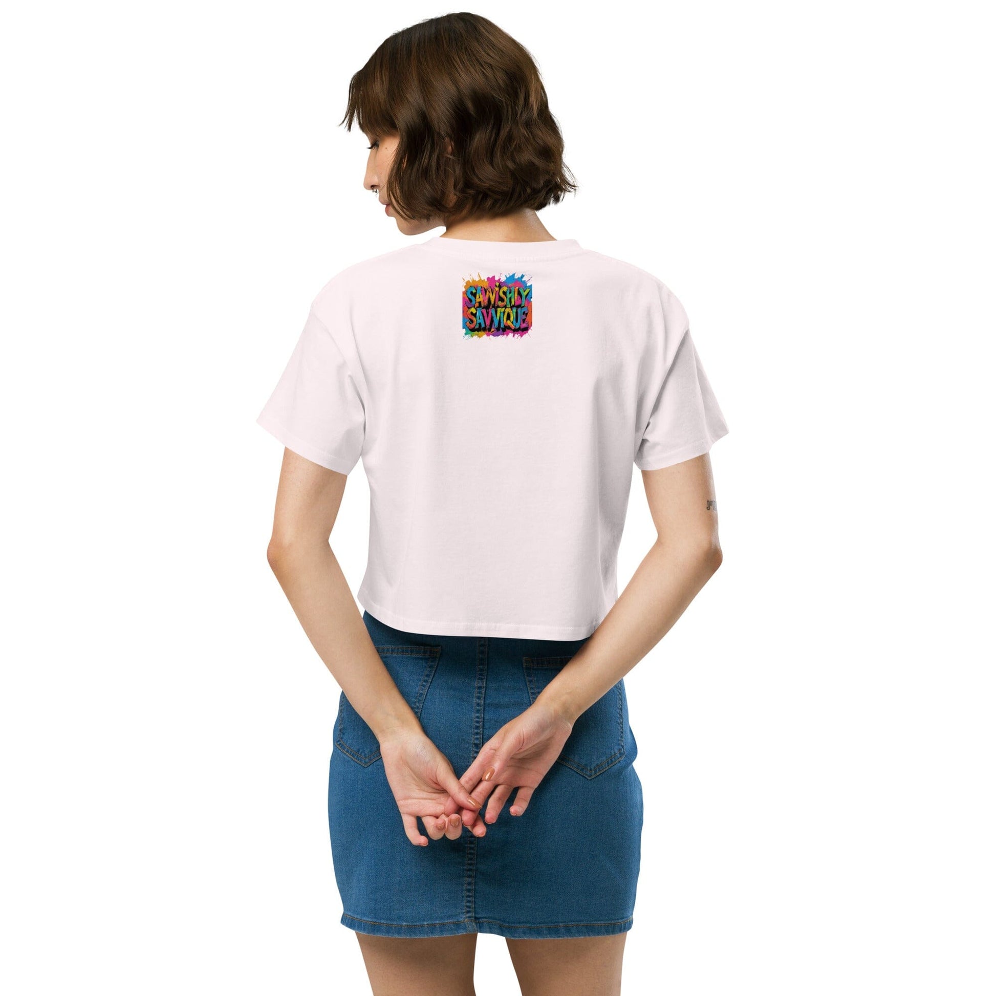 Women's Colorful Bird Crop Top - Vibrant Statement Piece Clothing Savvishly Savvique 