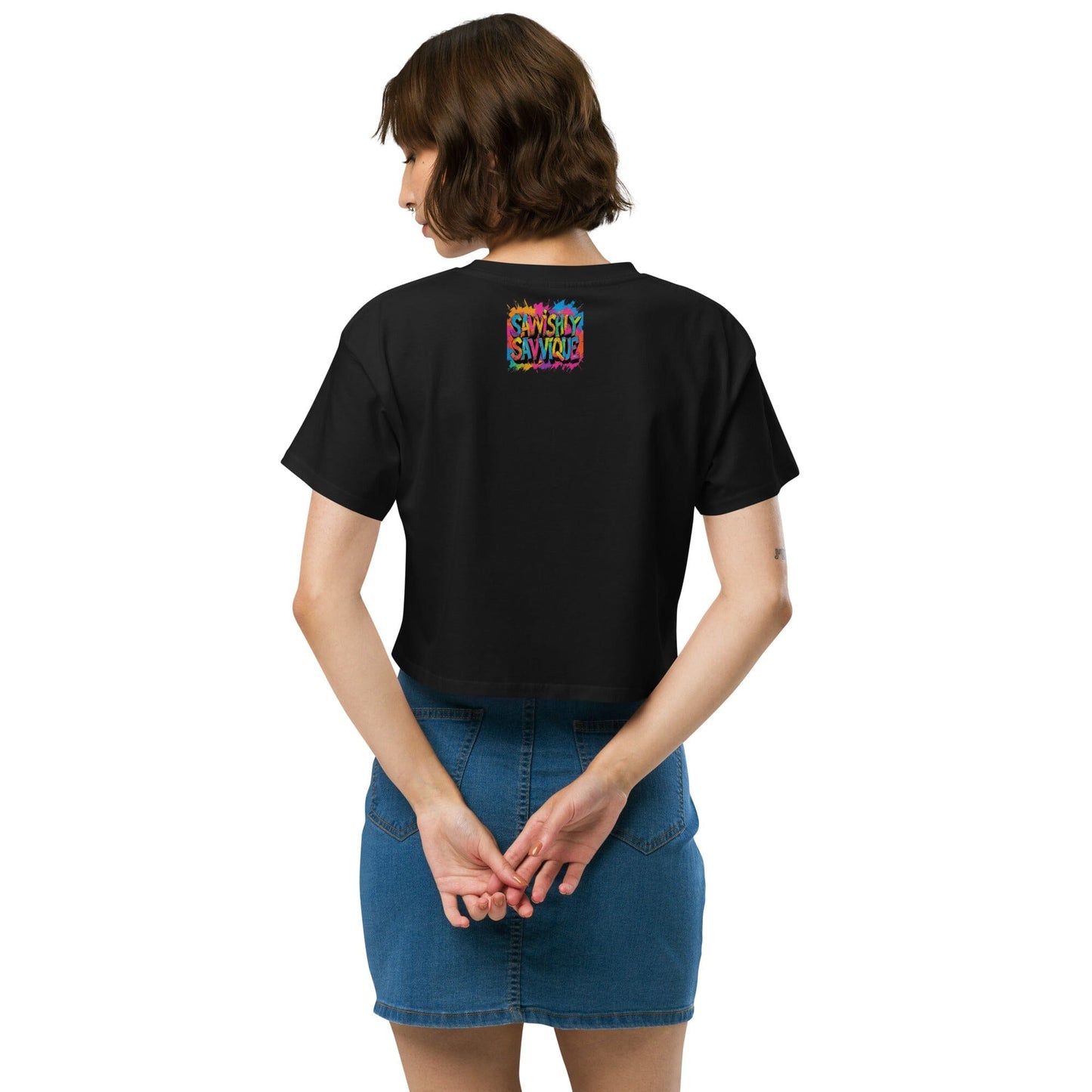 Women's Colorful Bird Crop Top - Vibrant Statement Piece Clothing Savvishly Savvique 
