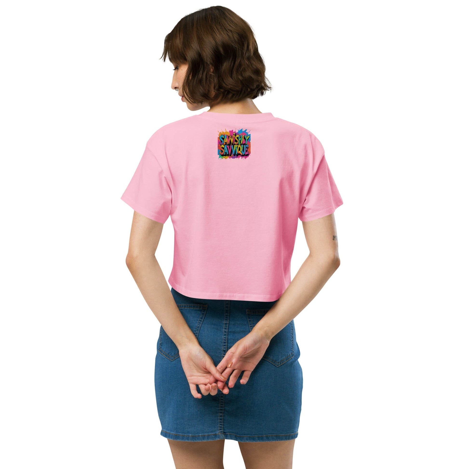 Women's Colorful Bird Crop Top - Vibrant Statement Piece Clothing Savvishly Savvique 
