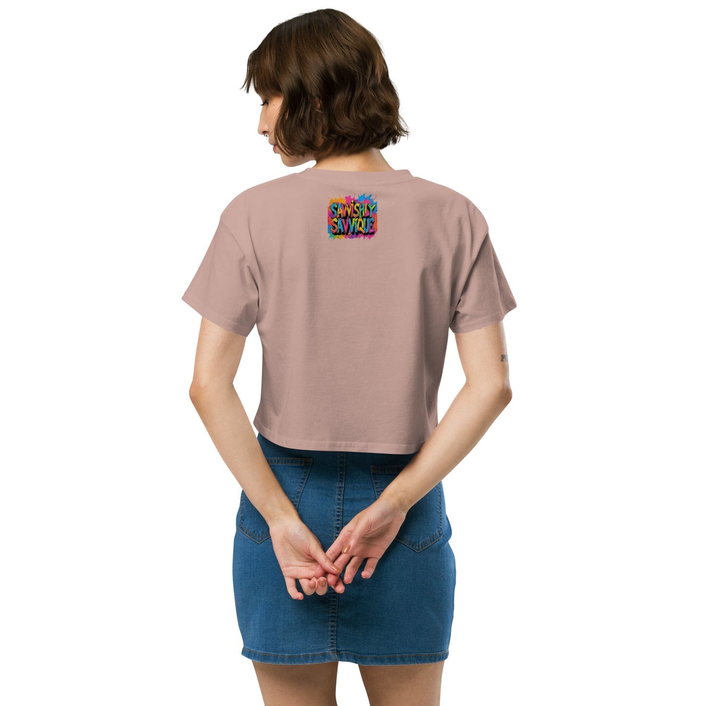 Women's Colorful Bird Crop Top - Vibrant Statement Piece Clothing Savvishly Savvique 