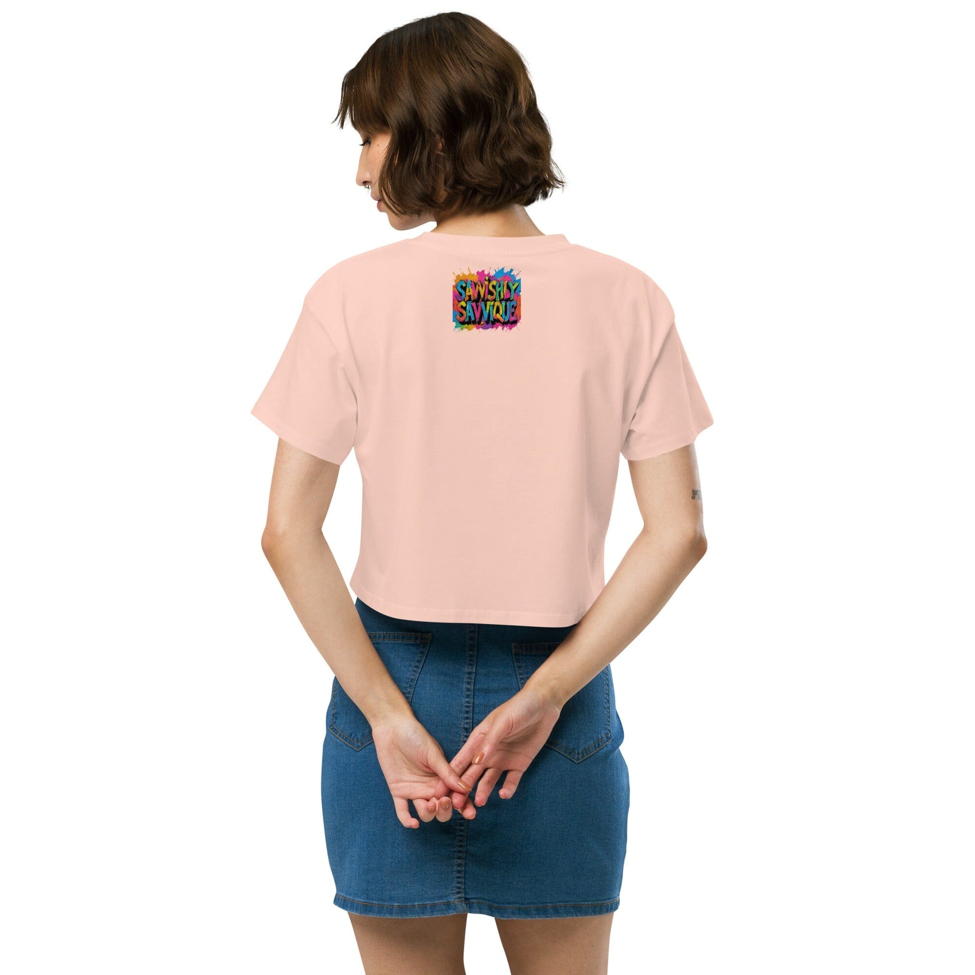 Women's Colorful Bird Crop Top - Vibrant Statement Piece Clothing Savvishly Savvique 