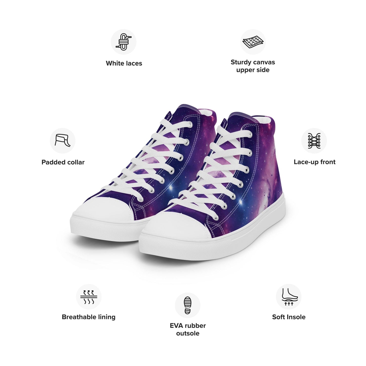 Women’s high top canvas shoes Women's Footwear Savvishly Savvique 