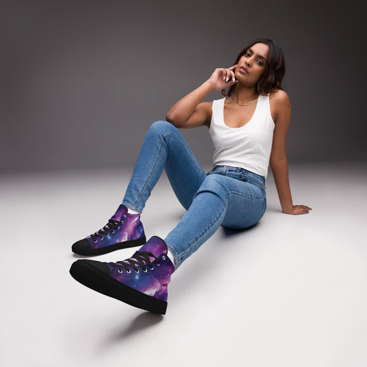 Women’s high top canvas shoes Women's Footwear Savvishly Savvique Black 5 