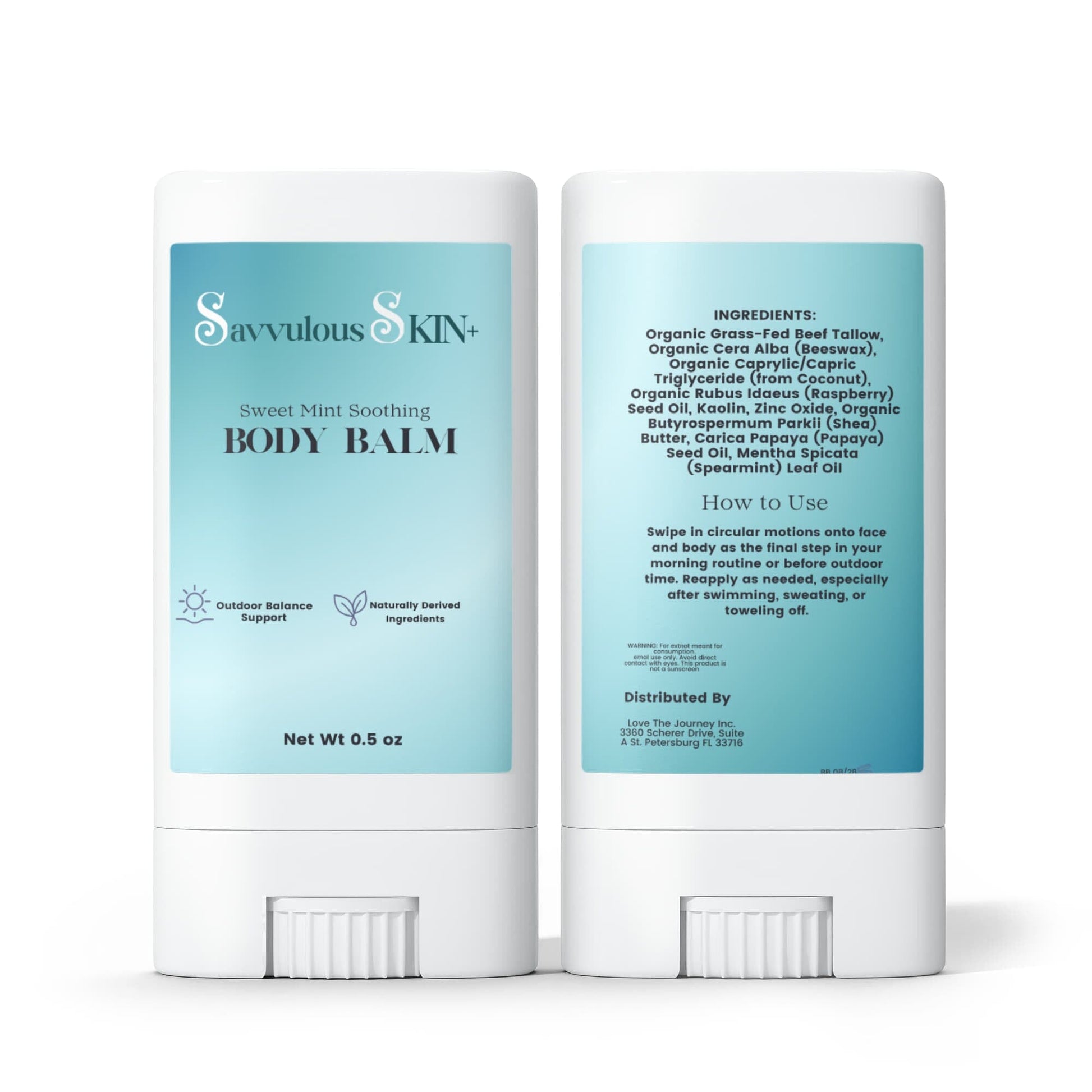 Zinc Sun Slide 2-Pack - Soothing After-Sun Relief Balm After-Sun Balm Savvishly Savvique 